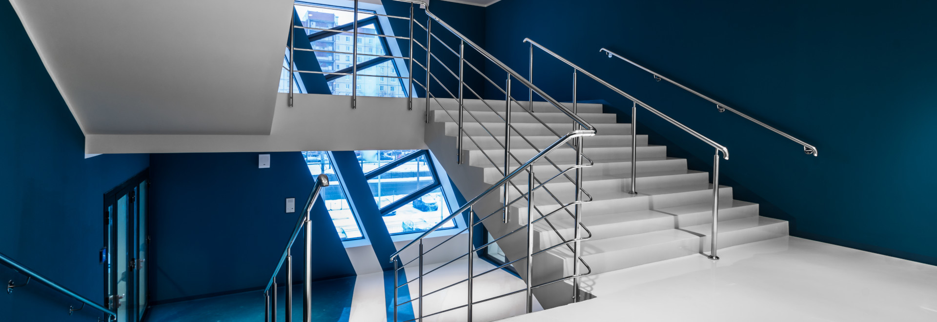 Staircase Interiors of the SKA Hockey City Sports Complex