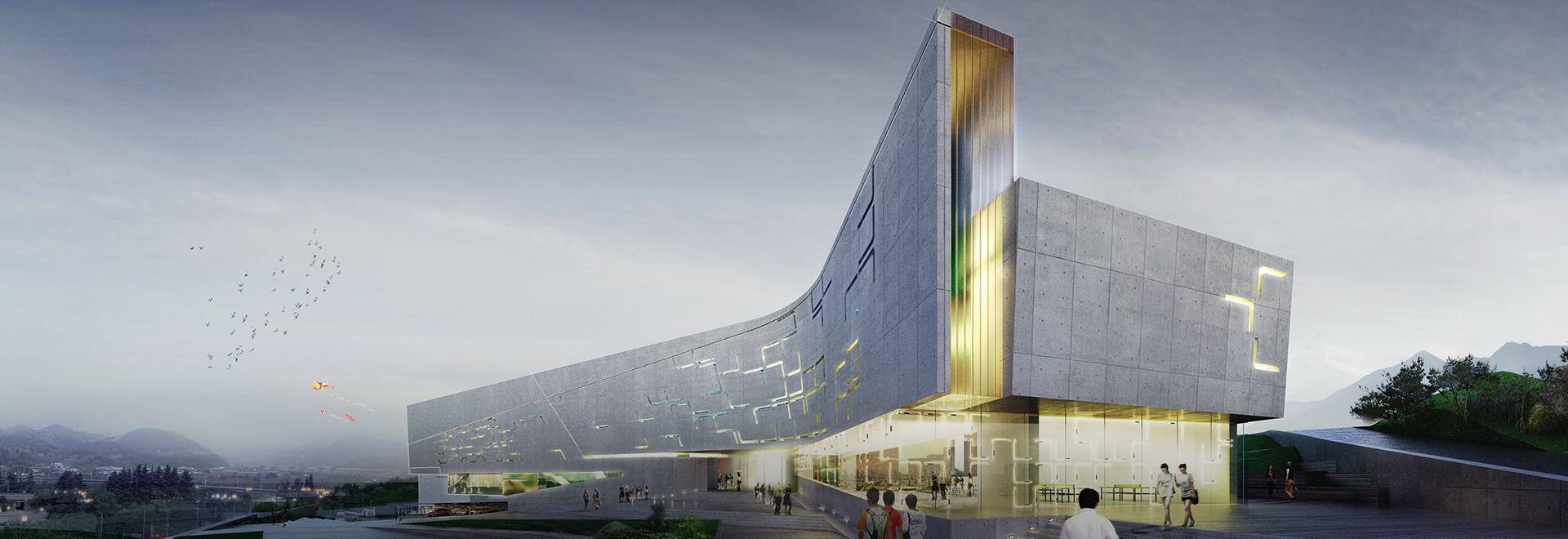 Sports complex for Dalseong-gun district, Daegu, South Korea