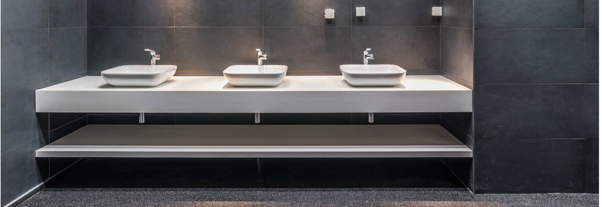 Interiors of the Bathrooms in the SKA Hockey City Sports Complex