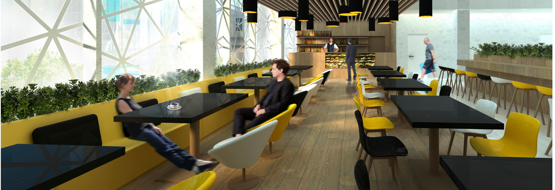 Interiors of the Hotel Canteen at the SKA Hockey City Sports Complex